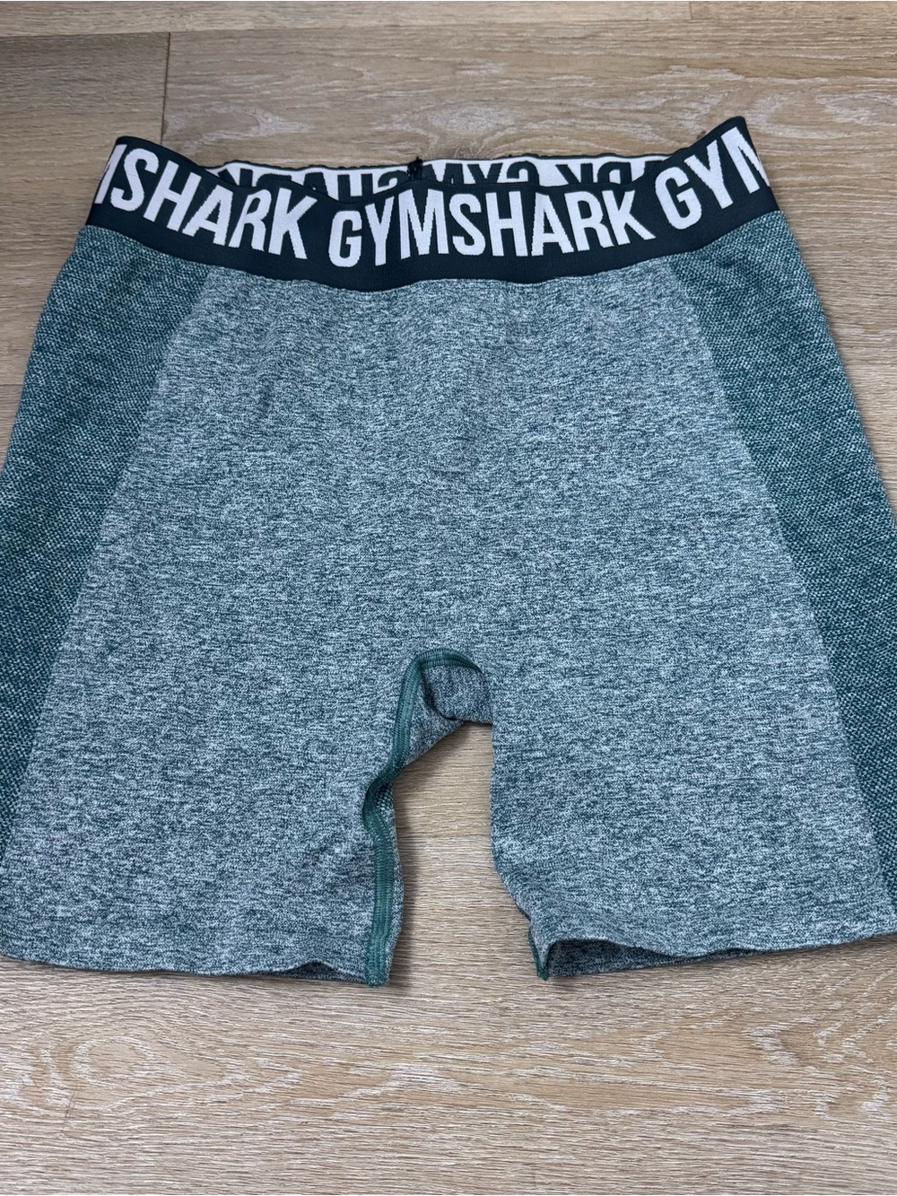 Gymshark Teal Heather Seamless High-Waist Bike Shorts